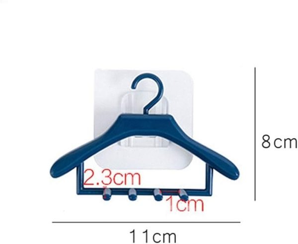 1pcs Toothbrush Holders Wall Mounted Hangers Style Toothbrush Holder Tooth Brush Razor Organizers Holder Bathroom Accessories(random Color ) - My Store