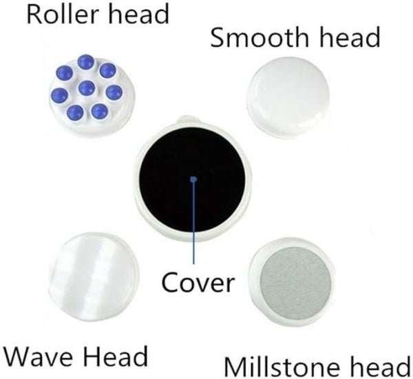 4 In 1 Relax & Spin Tone Vibration Electric Massager | Electronic Relax & Spin Body Massager With Different Heads ( Random Color ) - My Store