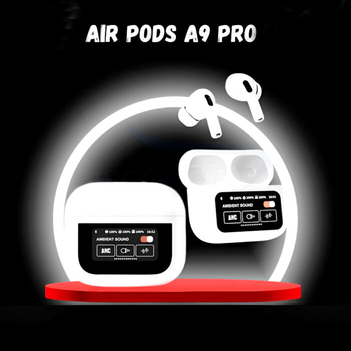 A9 Pro High Quality Sound, ENC Noise Reduction Wireless AirPods With Smart Touch Screen Control - My Store