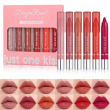 6pcs Set Dragon Ranee Just One Kiss Lipstick Lip Crayon Bundle - My Store