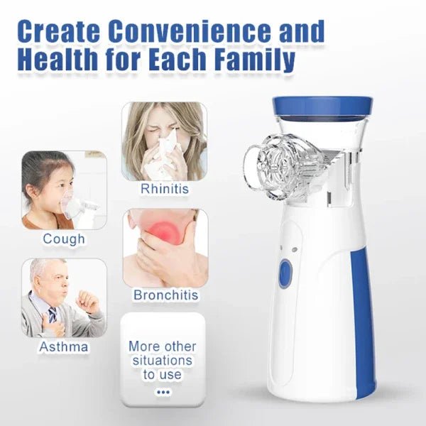 Portable Nebulizer For Asthma Inhaler Nebulizer Machine For Kids And Adults Medical Asthma Nebulizer (cell Operated ) - My Store