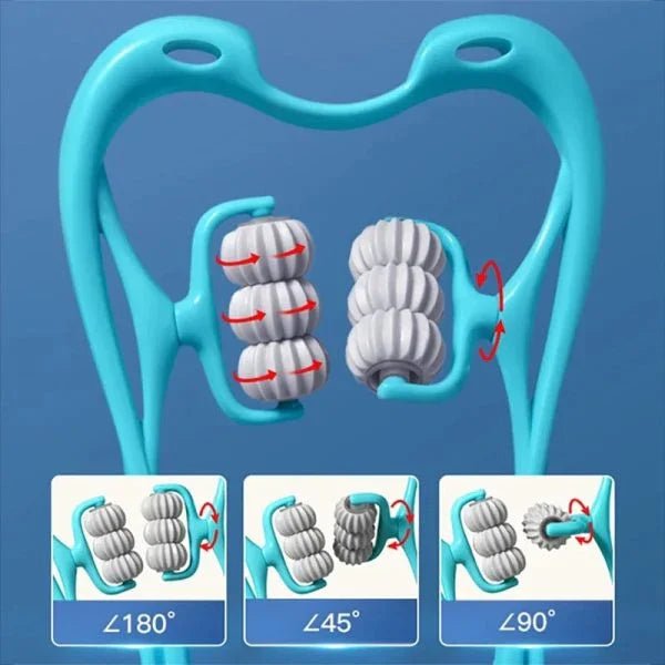 6 Wheel Pressure Point Neck Massager Random Color - My Store