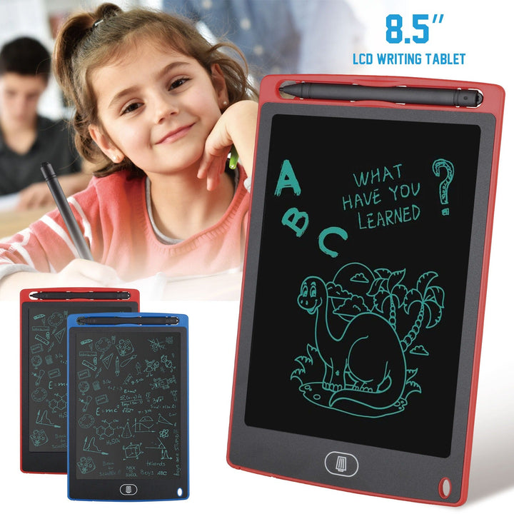 Pack Of 01 – Lcd Writing Tablet For Kids – Digital Drawing Pad With Erasable Screen, Reusable Writing Board For Drawing, Doodling, And Learning (random Color) - My Store