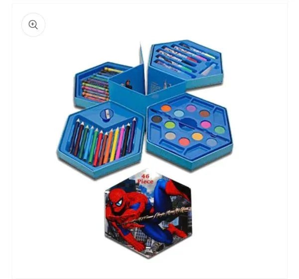 46 Pcs Painting Colour Kit For Kids, Fun Disney/cartoon Character Art Set(random Design Color) - My Store