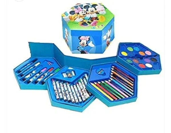 46 Pcs Painting Colour Kit For Kids, Fun Disney/cartoon Character Art Set(random Design Color) - My Store