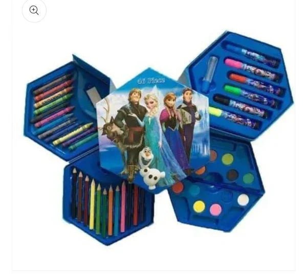 46 Pcs Painting Colour Kit For Kids, Fun Disney/cartoon Character Art Set(random Design Color) - My Store