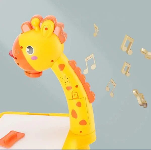 Giraffe Small Size Art Drawing Board Leds Projector Light Toy Children Kids Painting Table Small Desk (with Box Packing)(random Color) - My Store