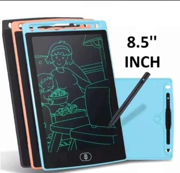 Pack Of 01 – Lcd Writing Tablet For Kids – Digital Drawing Pad With Erasable Screen, Reusable Writing Board For Drawing, Doodling, And Learning (random Color) - My Store