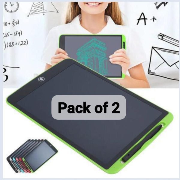 Pack Of 01 – Lcd Writing Tablet For Kids – Digital Drawing Pad With Erasable Screen, Reusable Writing Board For Drawing, Doodling, And Learning (random Color) - My Store