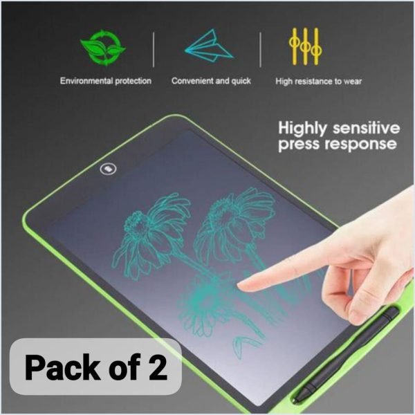 Pack Of 01 – Lcd Writing Tablet For Kids – Digital Drawing Pad With Erasable Screen, Reusable Writing Board For Drawing, Doodling, And Learning (random Color) - My Store