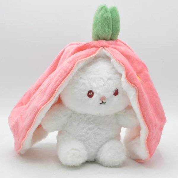 Rabbit New Creative Strawberry Rabbit Plush Soft Doll Hug Pillow | Best Quality Stuff Toy For Babies & Kids – Random Color - My Store