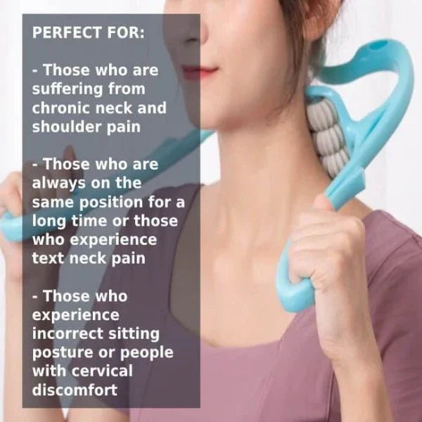 6 Wheel Pressure Point Neck Massager Random Color - My Store