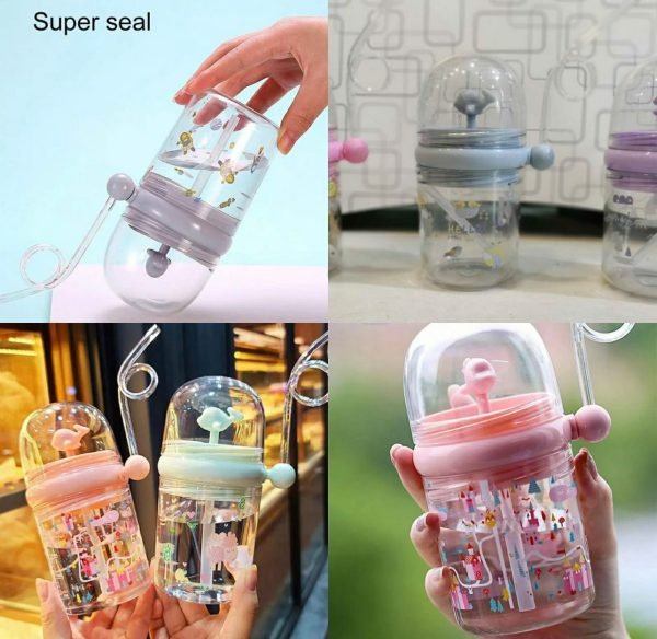 Children Whale Spray Cup Sippy Bottle Cartoon Baby With Sippy Kettle Outdoor Portable Children’s Cup (random Color) - My Store
