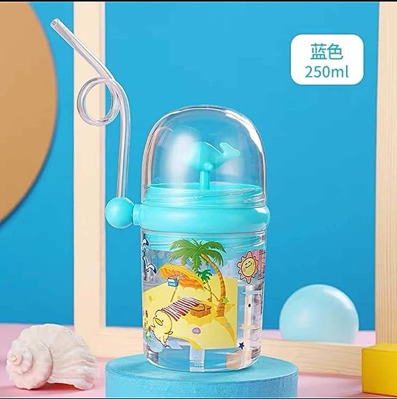 Children Whale Spray Cup Sippy Bottle Cartoon Baby With Sippy Kettle Outdoor Portable Children’s Cup (random Color) - My Store