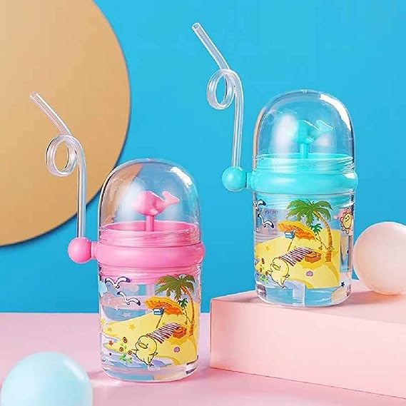 Children Whale Spray Cup Sippy Bottle Cartoon Baby With Sippy Kettle Outdoor Portable Children’s Cup (random Color) - My Store