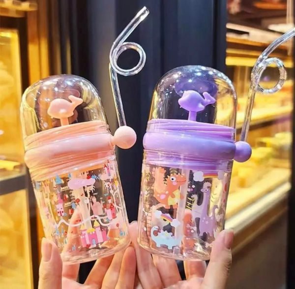 Children Whale Spray Cup Sippy Bottle Cartoon Baby With Sippy Kettle Outdoor Portable Children’s Cup (random Color) - My Store