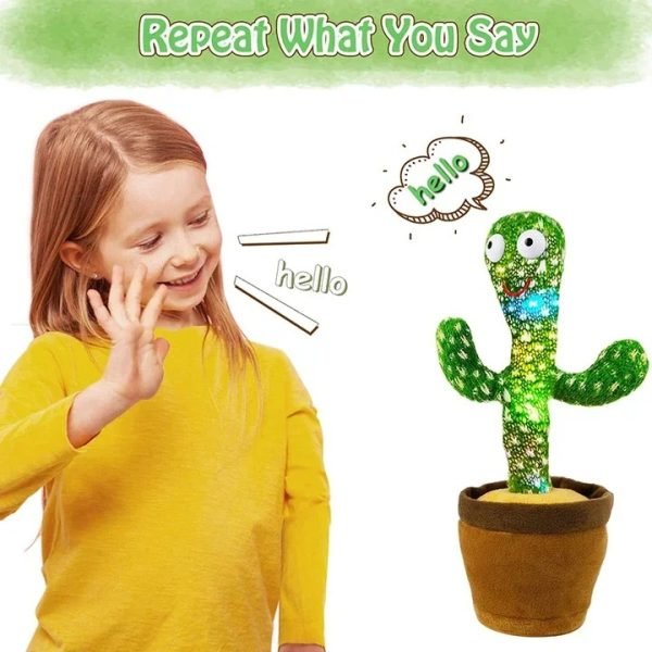 Dancing Cactus Toy With Mufler Hat (rechargeable) (with Box) - My Store