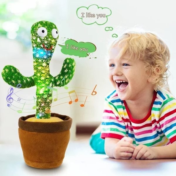 Dancing Cactus Toy With Mufler Hat (rechargeable) (with Box) - My Store