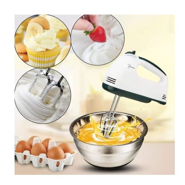 Scarlett Multifunctional 7 Speed Mini Mixer Electric Food Blender Scarlett Handheld Mixer Egg Beater Automatic Cream Food Cake Baking Dough Mixer - My Store