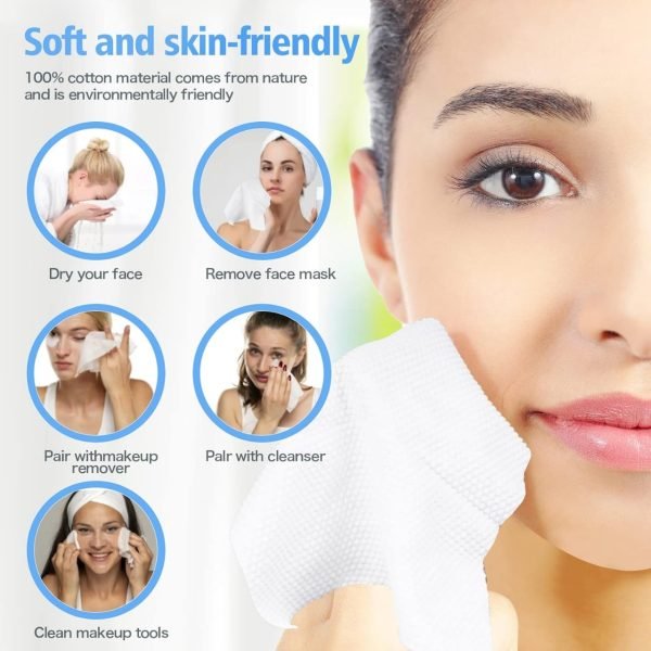 Disposable Face Towel – 70 Pcs Ultra Soft, Thickened Cotton Tissues | Lint - free - My Store