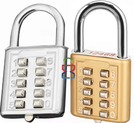 Eco - friendly Digit Lock 10 Digit Push Button Combination Security Padlock For Doors Locker Number Code Lock (random Color) - My Store