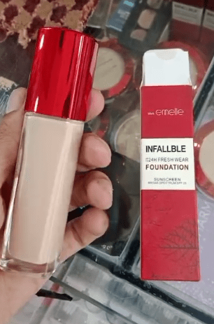 Emelie Infallible Fresh Wear Liquid Foundation With Sunscreen Spf 25 – Lightweight Coverage For Smooth, Flawless Skin - My Store