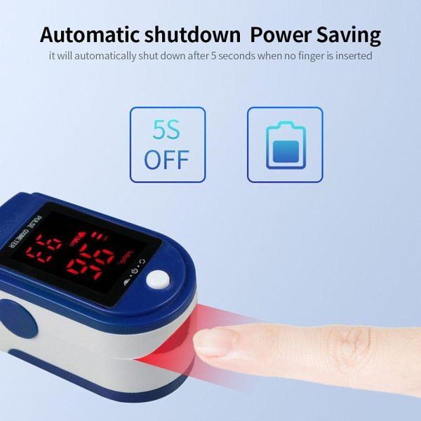 Fingertip Pulse Oximeter Blood Oxygen Saturation Detector Pulse Rate Monitor Portable Oximeter With Fingertip Puls Rate Monitor Portable Oximeter - My Store