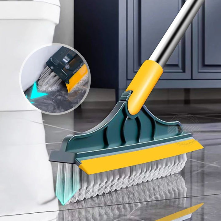 (Mega Sale) 2 in 1 Cleaning Brush Floor Scrub Broom Wiper Scraper - My Store