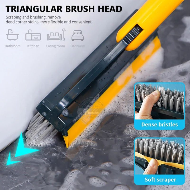 (Mega Sale) 2 in 1 Cleaning Brush Floor Scrub Broom Wiper Scraper - My Store