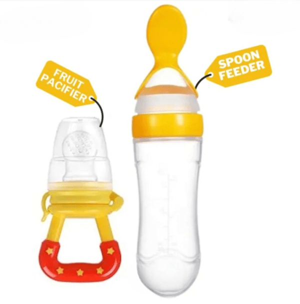 Food Pacifier + Feeder Spoon/ Fresh Fruit Food Baby , Feeding Safe Fruit Feeder (random Color) - My Store