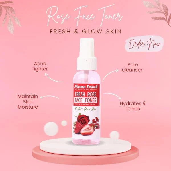 Fresh Rose Face Toner Mist (100ml) - My Store