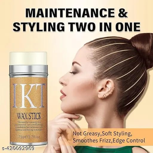 Ikt Hair Wax Stick Gel Cream Styling Hair Frizz Fixed Fluffy Children Men And Women Styling Wax Edge Control( Made In China) - My Store