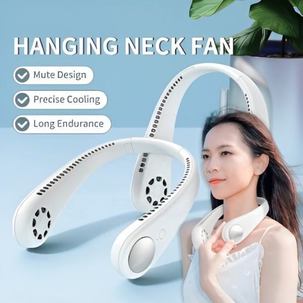 Mini Neck Portable No Bladeless Hanging Neck Rechargeable Air Cooler Mini Summer Sport Fan (random Colors) - My Store