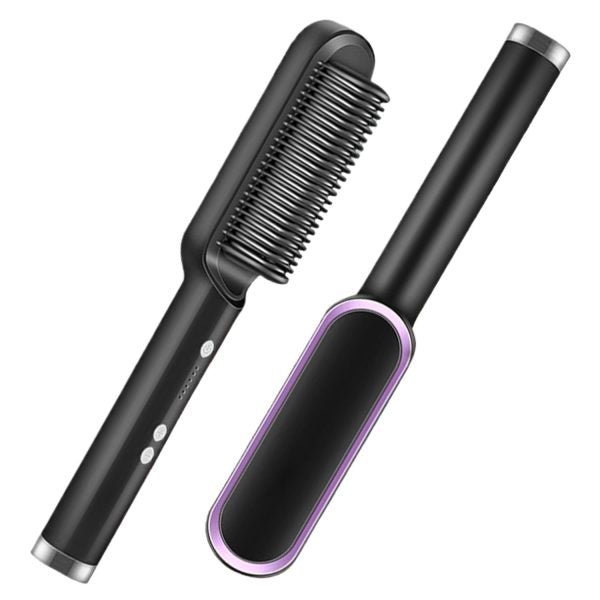 Multifunctional Hair Straightener Brush Heated Brushes Ceramic Anti - scald Hair Straightening Hot Comb Hair Care Fast Heating - My Store