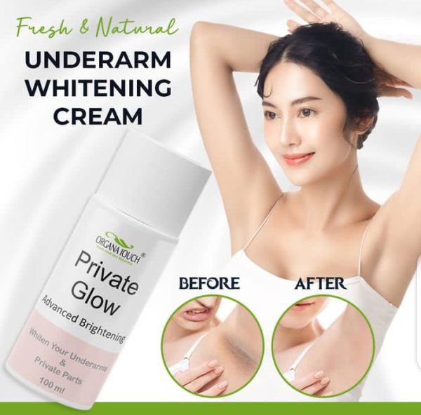 Organa Touch Fresh & Natural Underarm Whitening Cream Private Glow ( Advanced Brightening ) - My Store