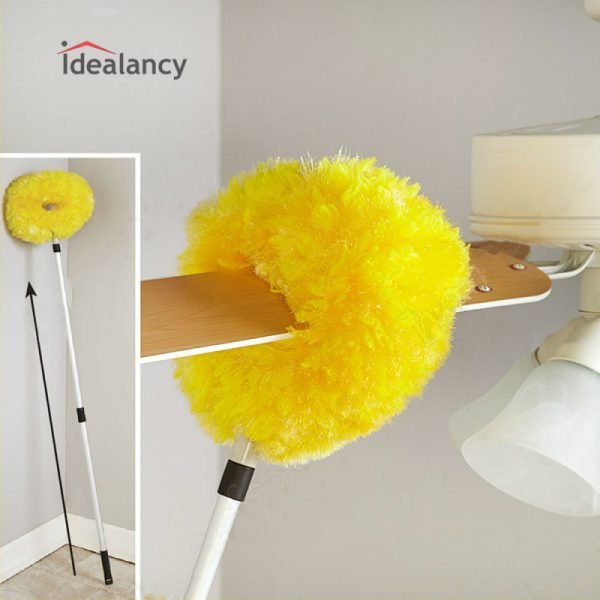 Removable Ceiling Fan Duster Washable Retractable Clean Brush Soft Duster Brush Anti Dusting Brush Home Cleaning - My Store