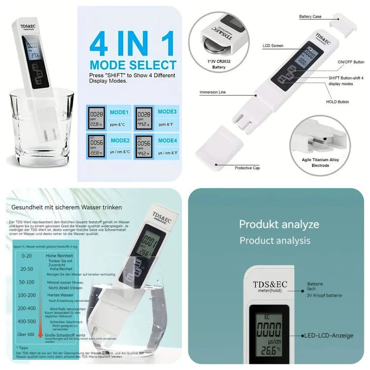 Water Quality Tester Drink Water TDS Meter Pen - My Store