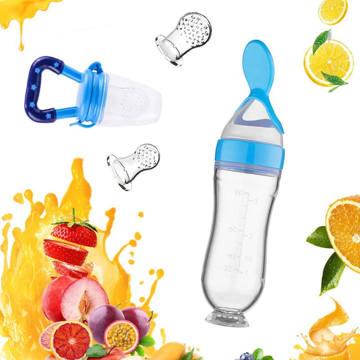 Food Pacifier + Feeder Spoon / Fresh Fruit Food Baby , Feeding Safe Fruit Feeder – Random Color - My Store