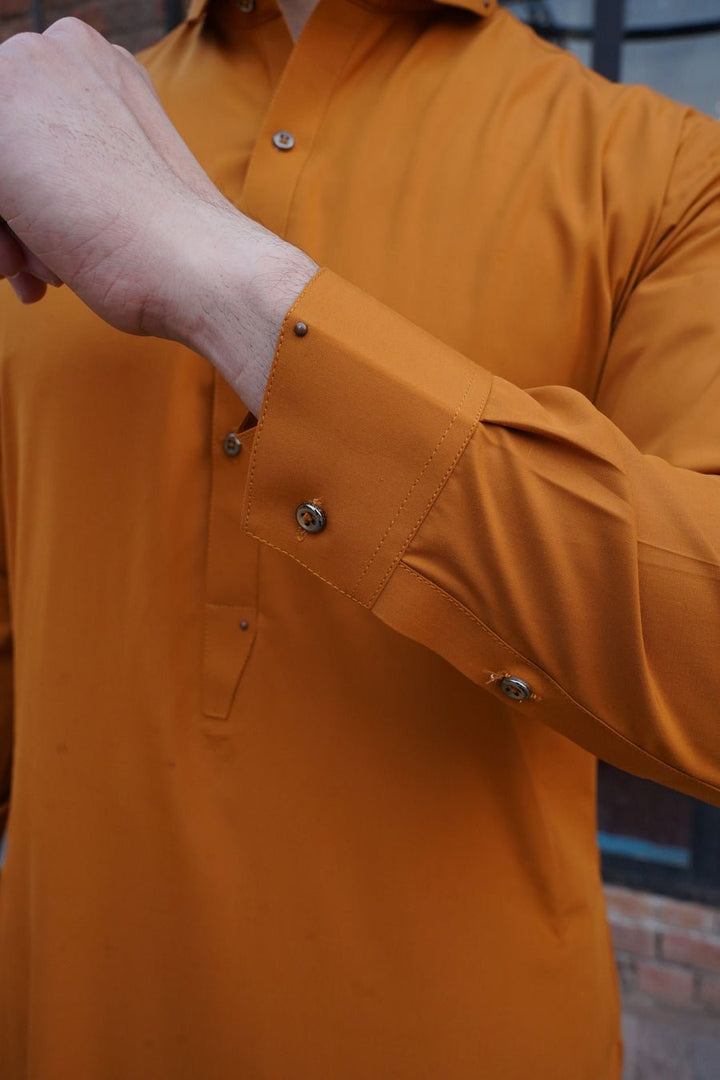 PREMIUM MUSTARD UNSTITCHED WASH & WEAR - My Store