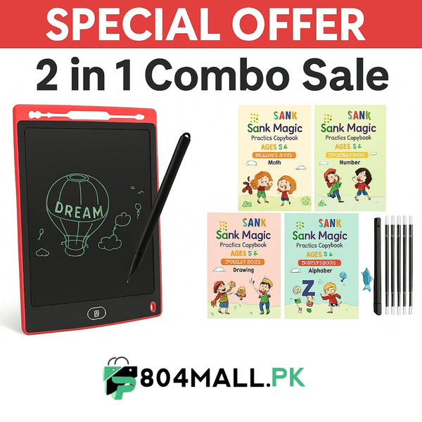 LCD Drawing Tablet + 4PCS/SET SANK MAGIC BOOK / 2 In 1 Combo sale