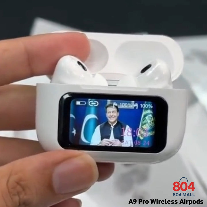 A9 Pro High Quality Sound, ENC Noise Reduction Wireless AirPods With Smart Touch Screen Control - My Store