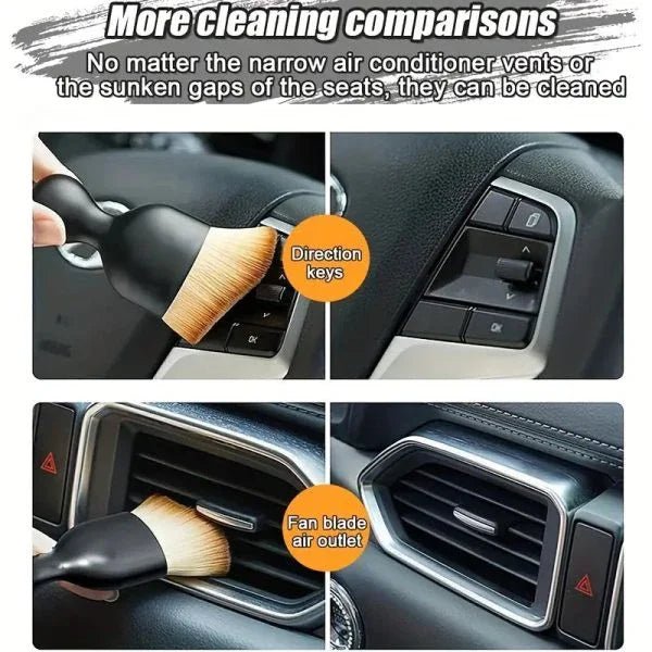 Car Interior Cleaning & Multi Functional Brush Premium Quality ,car Cleaning Brush | Soft Hair Brush For Cleaning Of Small And Tiny Places - My Store