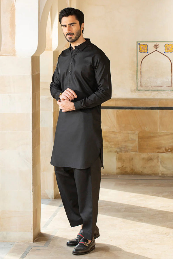 PREMIUM JET BLACK UNSTITCHED WASH & WEAR - My Store