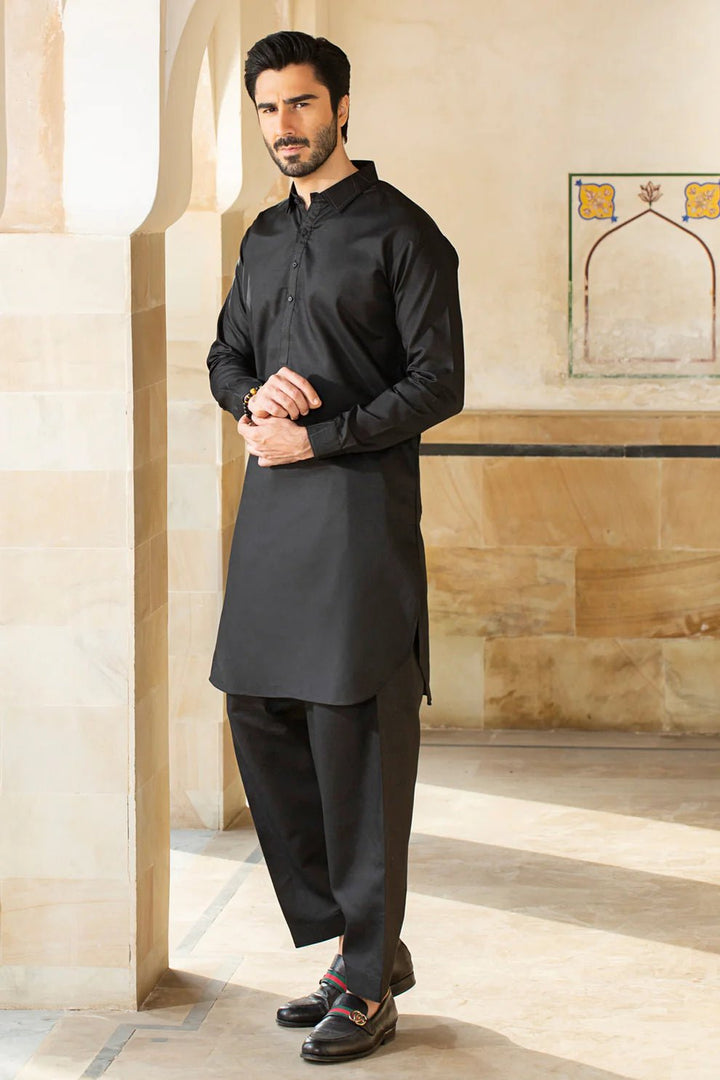 PREMIUM JET BLACK UNSTITCHED WASH & WEAR - My Store