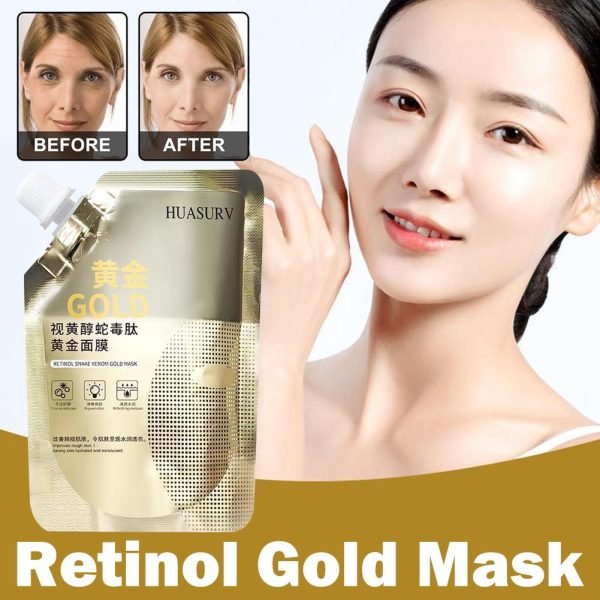 Retinol Gold Mud Mask – Brightening & Firming Facial (100ml) - My Store