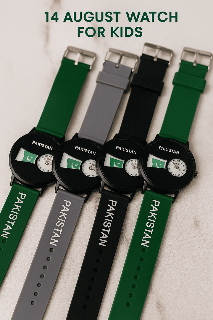 14 August Watch For Kids | Analog Watch For Kids | Watch For Children | Best Quality Analog 14 August Watch – Without Box ( Random Color ) - My Store