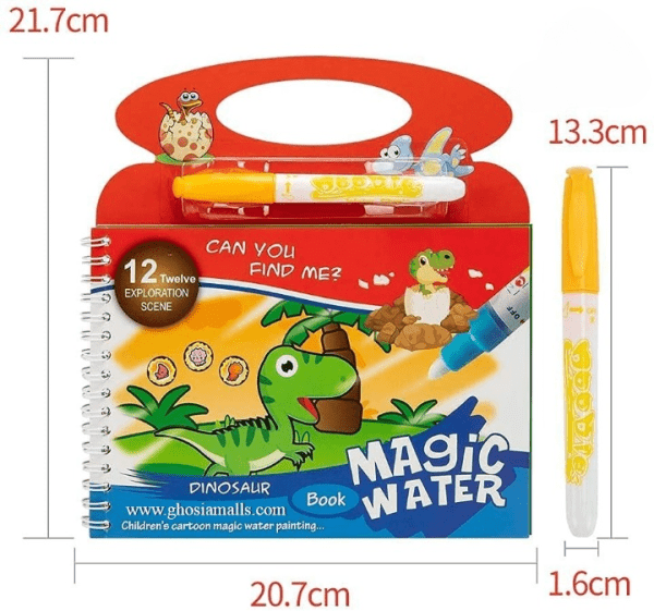 New Magic Water Book Painting Drawing Coloring Board Book Magic Water Pen (random Book ) - My Store