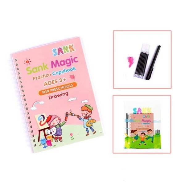 Sank Magic Book Practice [pack Of 4] | Tracing Handwriting First Preschool Baby Learning Books For Kids - My Store
