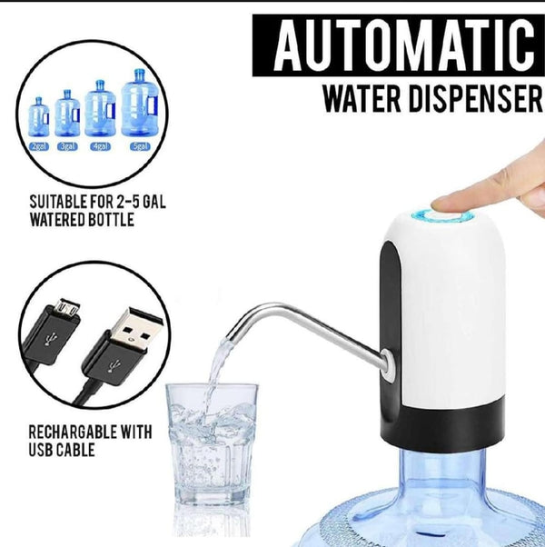 Electric Water Dispenser Portable Automatic Electric Water Pump Drinking Bottle Switch Usb Rechargeable Water Pump Machine - My Store