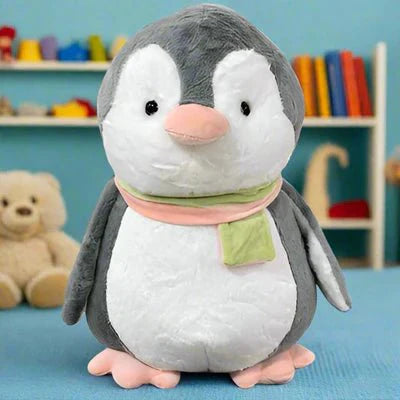 Scarf Penguin Plush Figure | Fluffy & Soft Stuffed Animal Penguin Plush Toy For Kids – 35 Cm - My Store